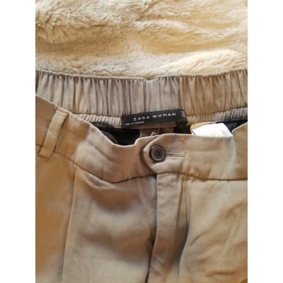 Zara Pleated Crop Pants - Picture 6 of 8